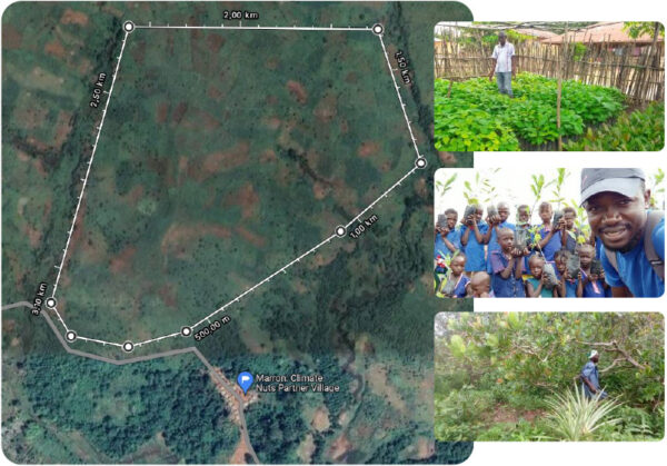 Grundstück für Nahrungswald für Waldpatenschaft in Sierra Leone