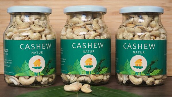 3x Cashews natur a 285g von Climate Nuts aus Sierra Leone Afrika