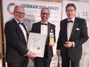 German SDG Award 2023, Preisverleihung am 25.11.2023 an Christoph Schaaf, Climate Nuts GmbH